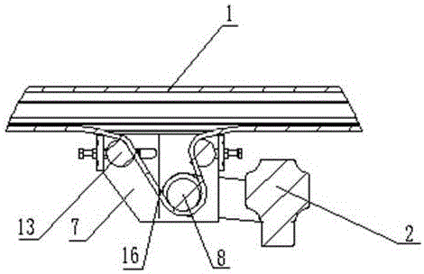 Driving and tensioning device for short-distance horizontal belt conveyor