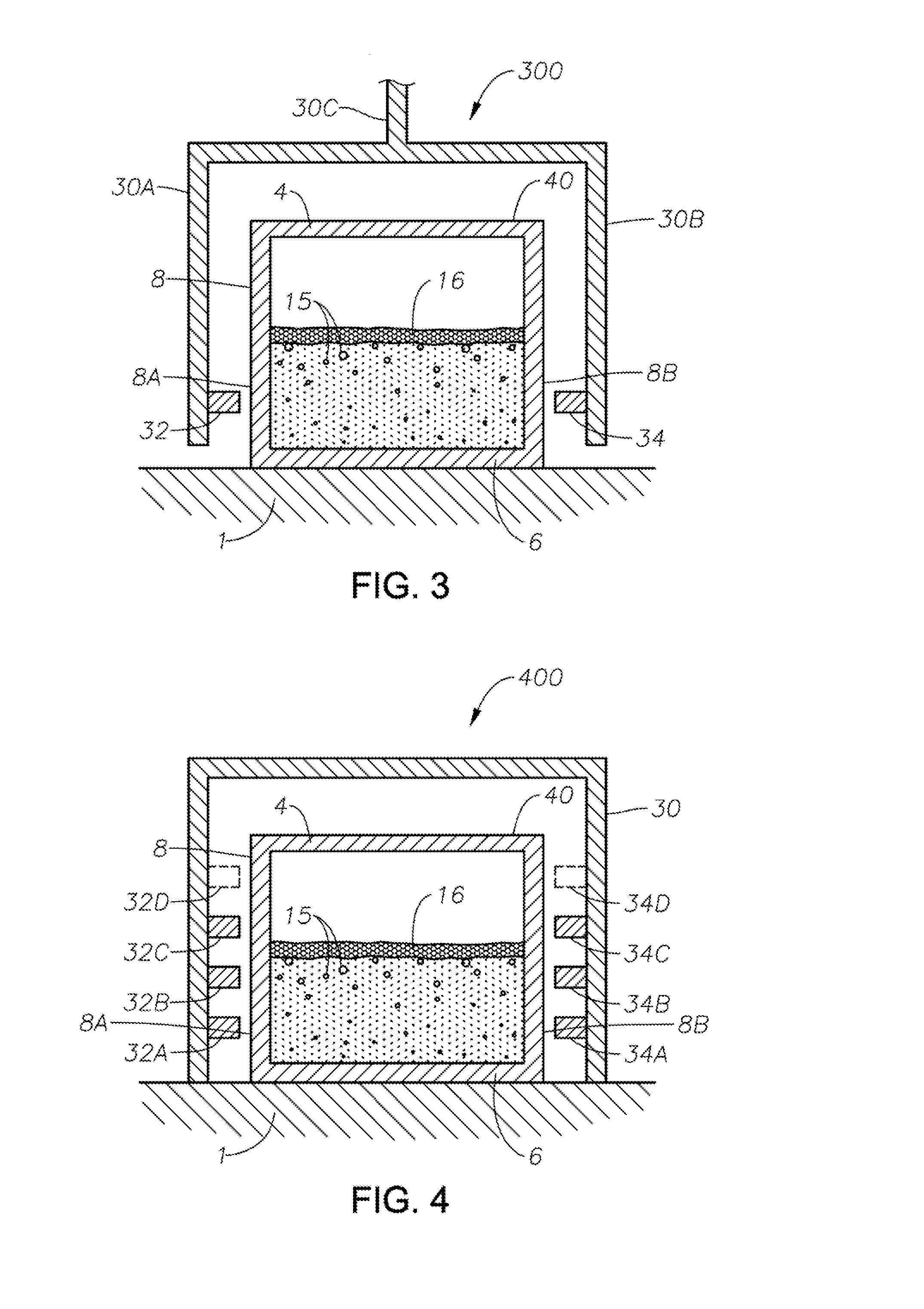 Methods and systems for monitoring glass and/or foam density as a function of vertical position within a vessel