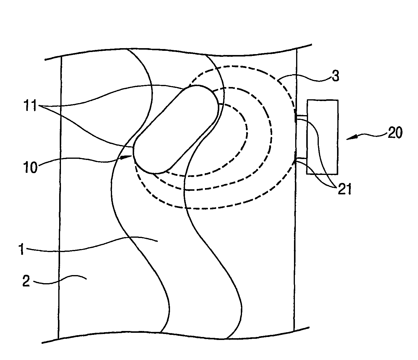 Method and system for data communication in human body and sensor therefor