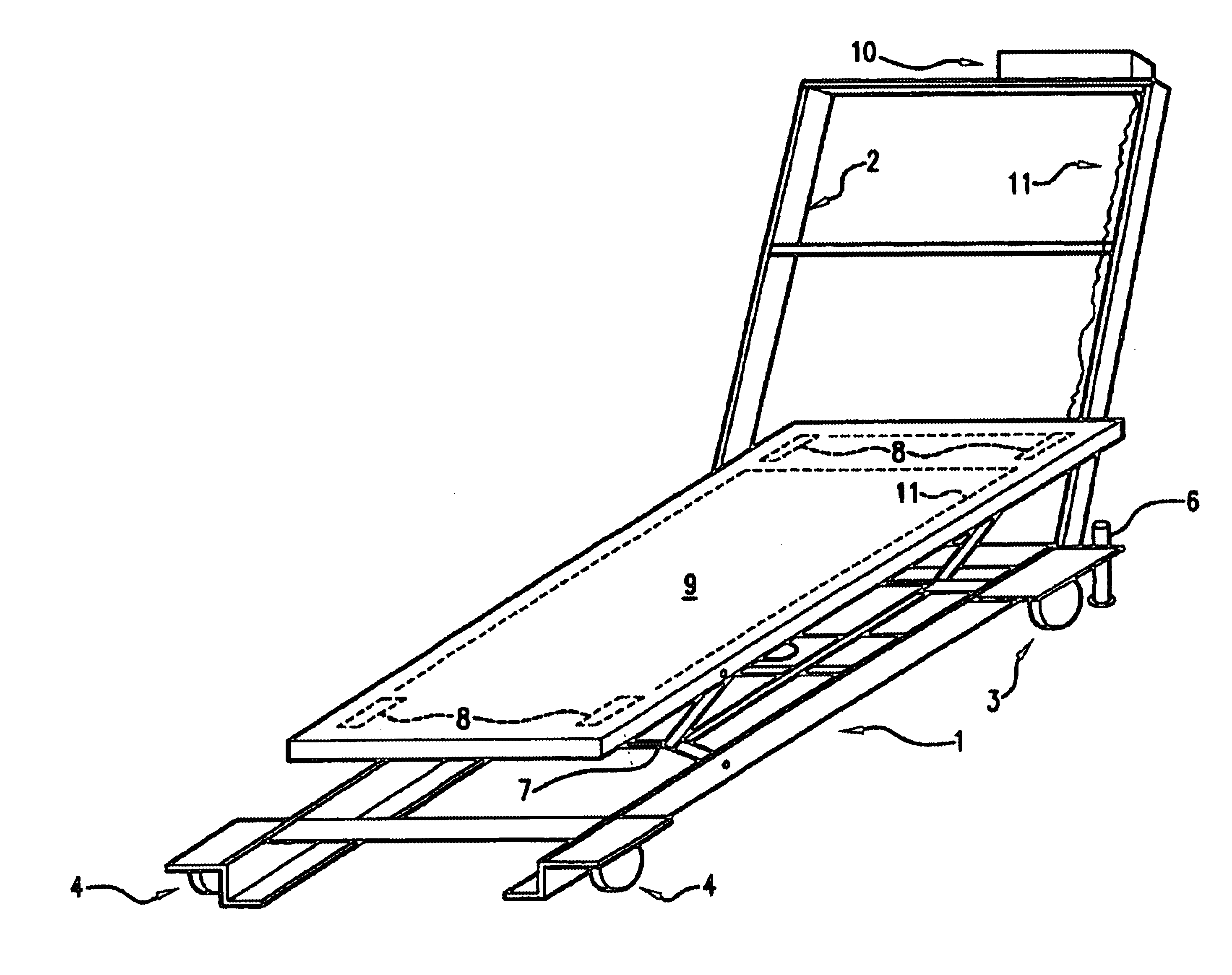 Mobile hospital bed scale