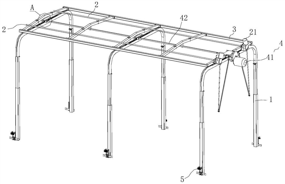 Tarpaulin covering and collecting device