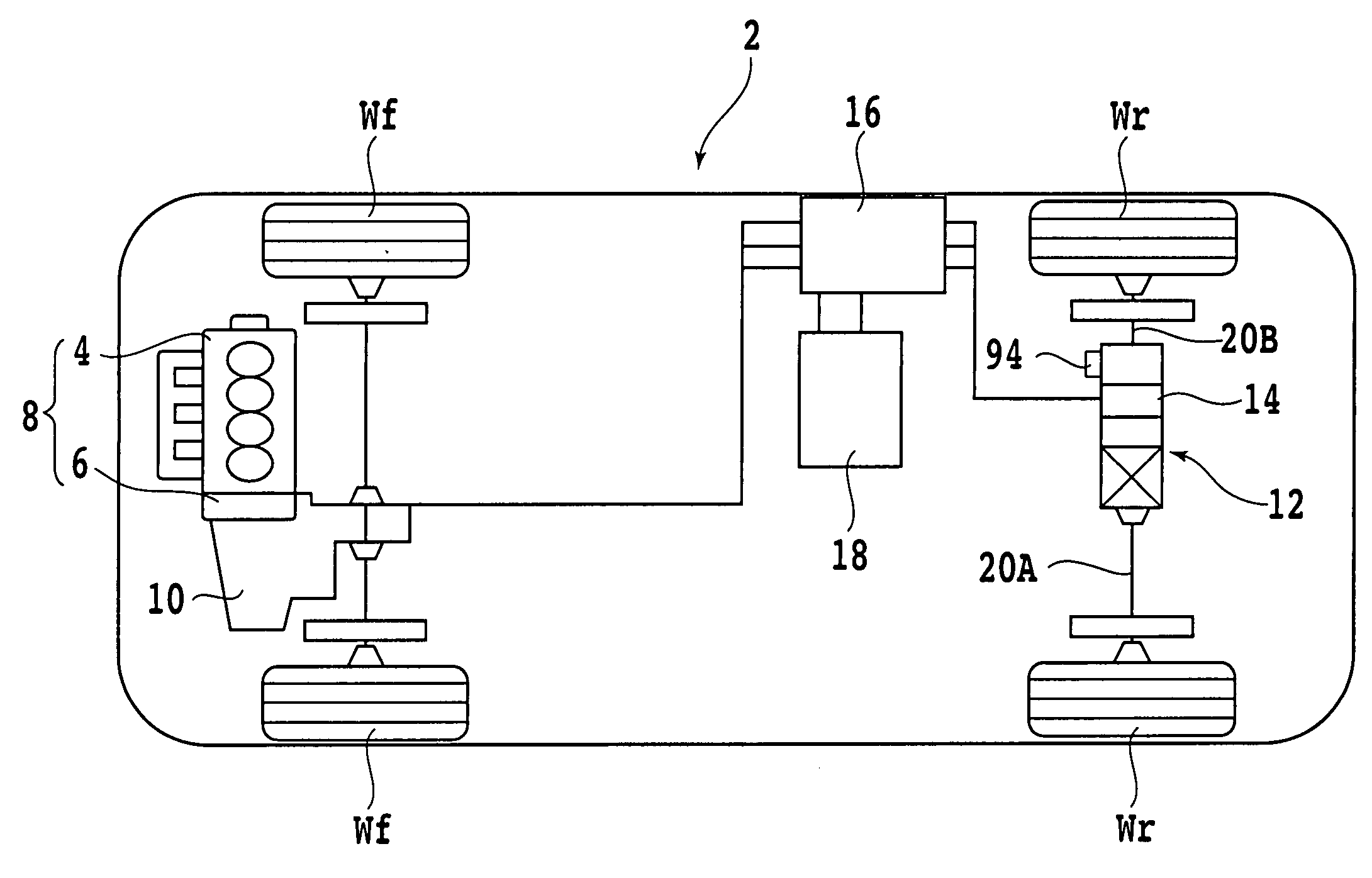 Power transmitting device for vehicle