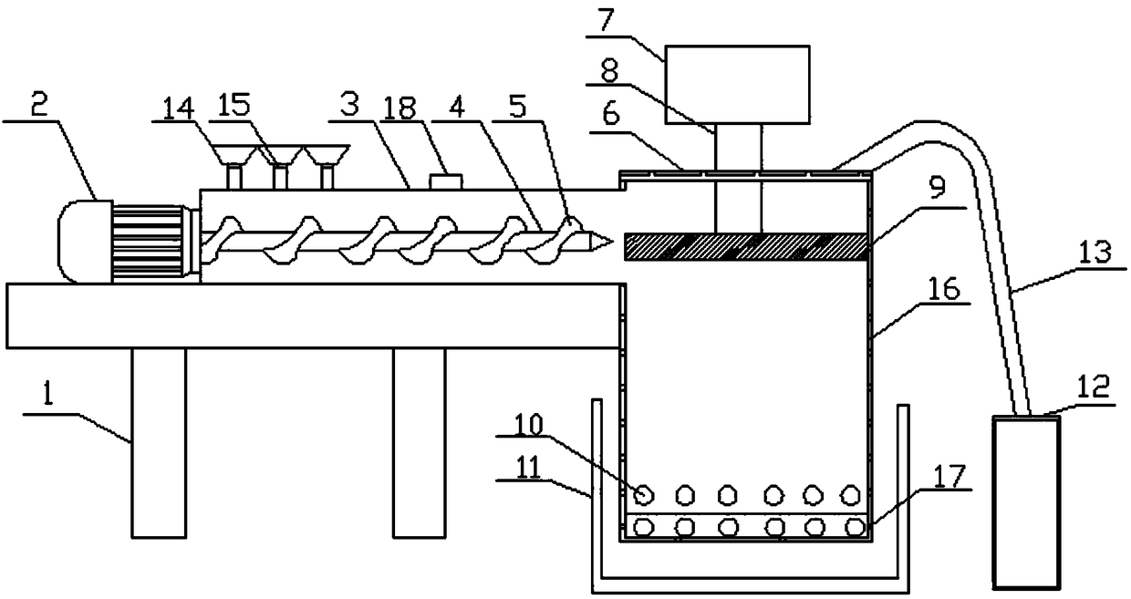 Detachable extrusion device for ceramic membrane production