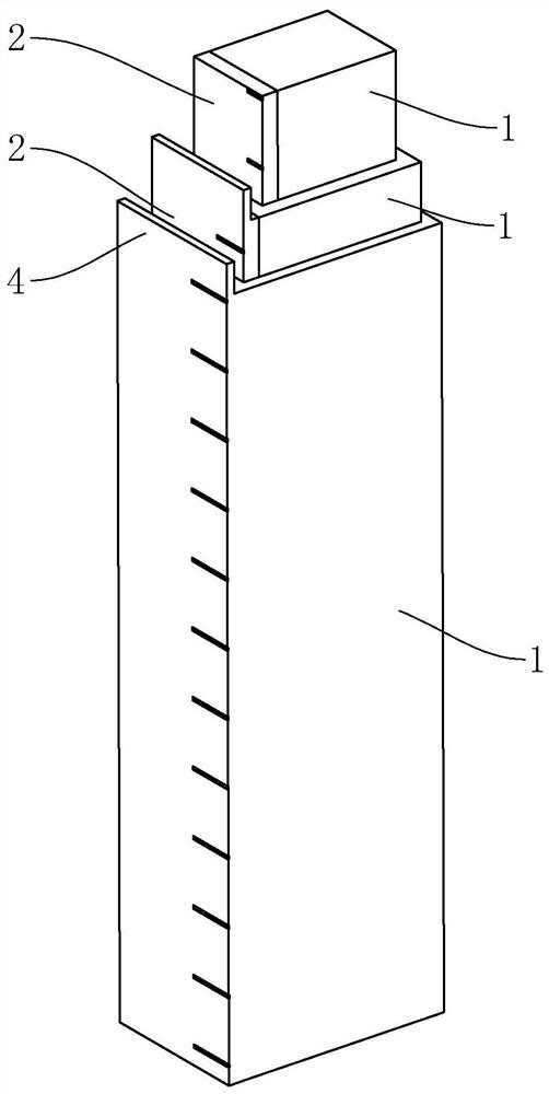 Measuring leveling rod and using method thereof