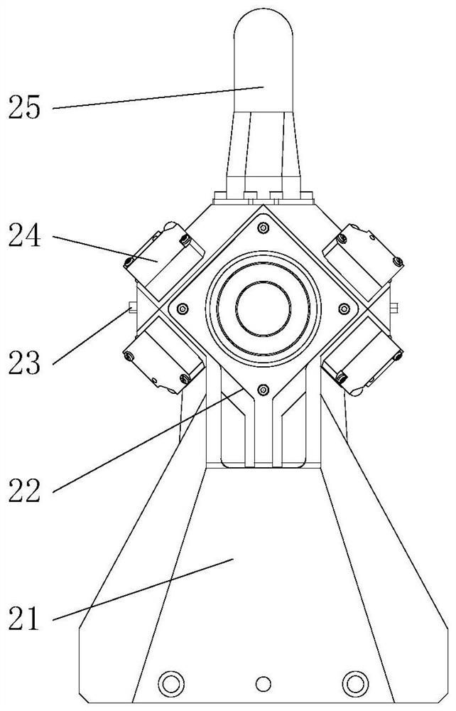 A high-precision drilling and nail feeding device