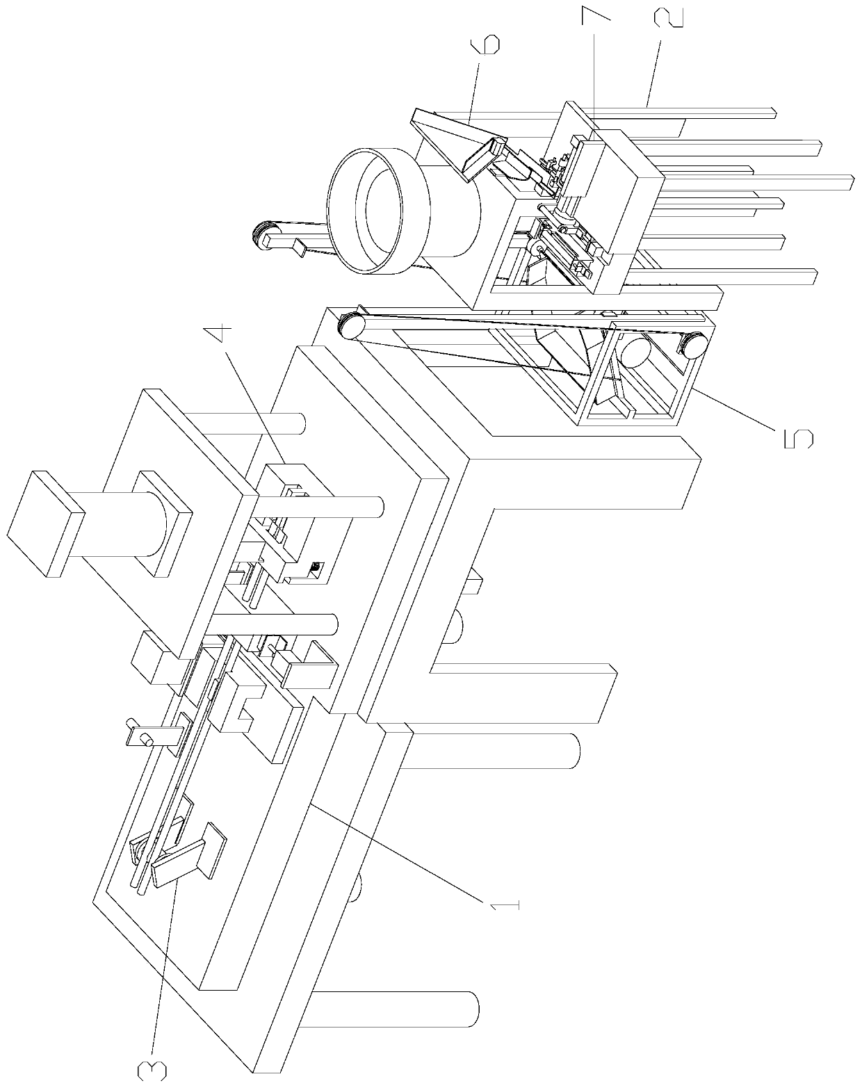 Short bar machining line