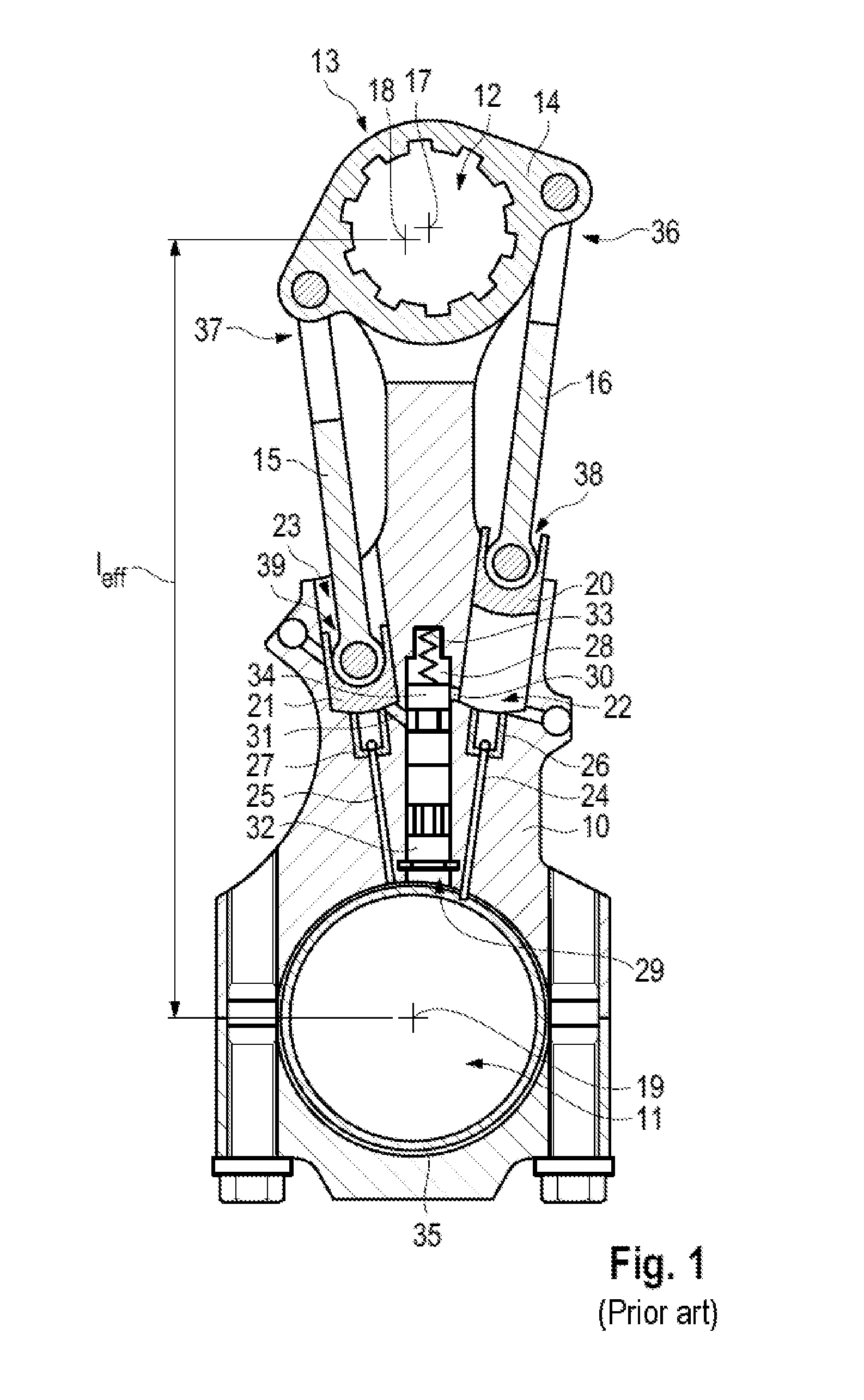 Connecting rod and internal combustion engine