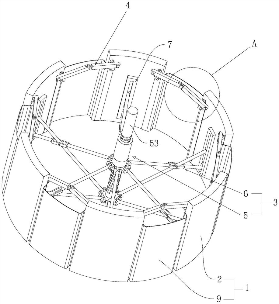 An anti-collapse hole device and method for synchronous waterproofing