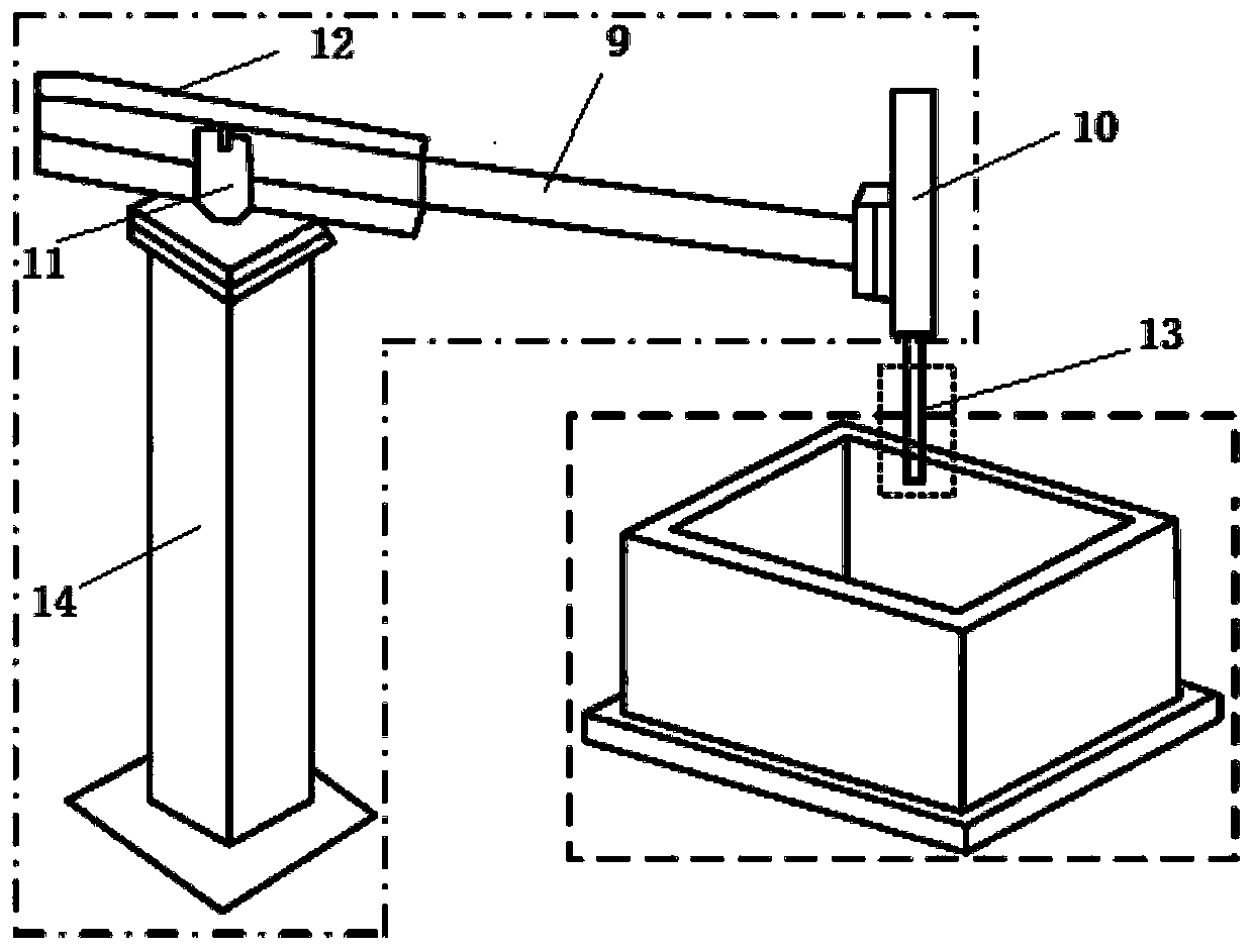 Rare earth molten salt electrolytic cell temperature detection device and system