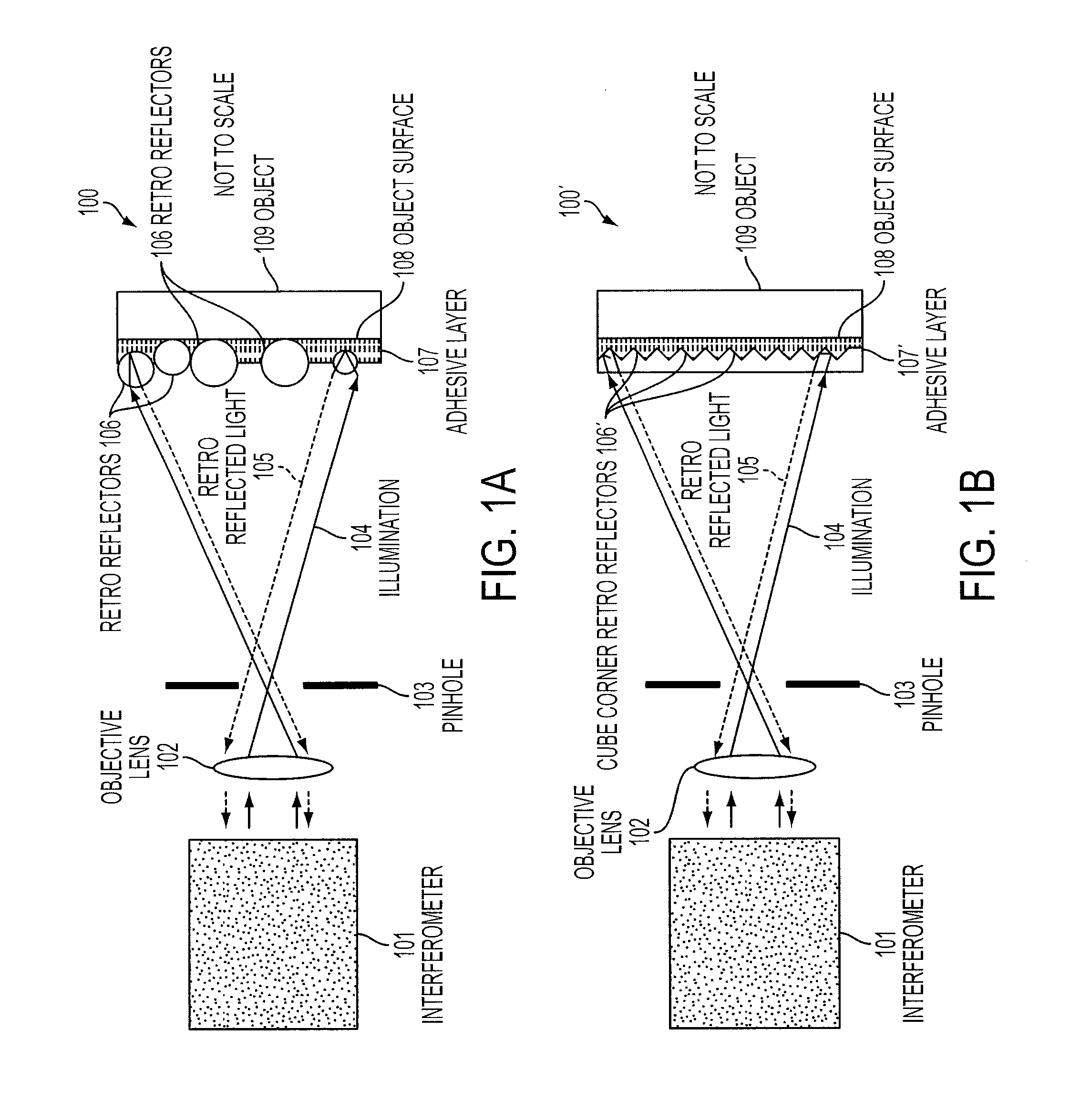 Surface deformation measuring system with a retro-reflective surface treatment