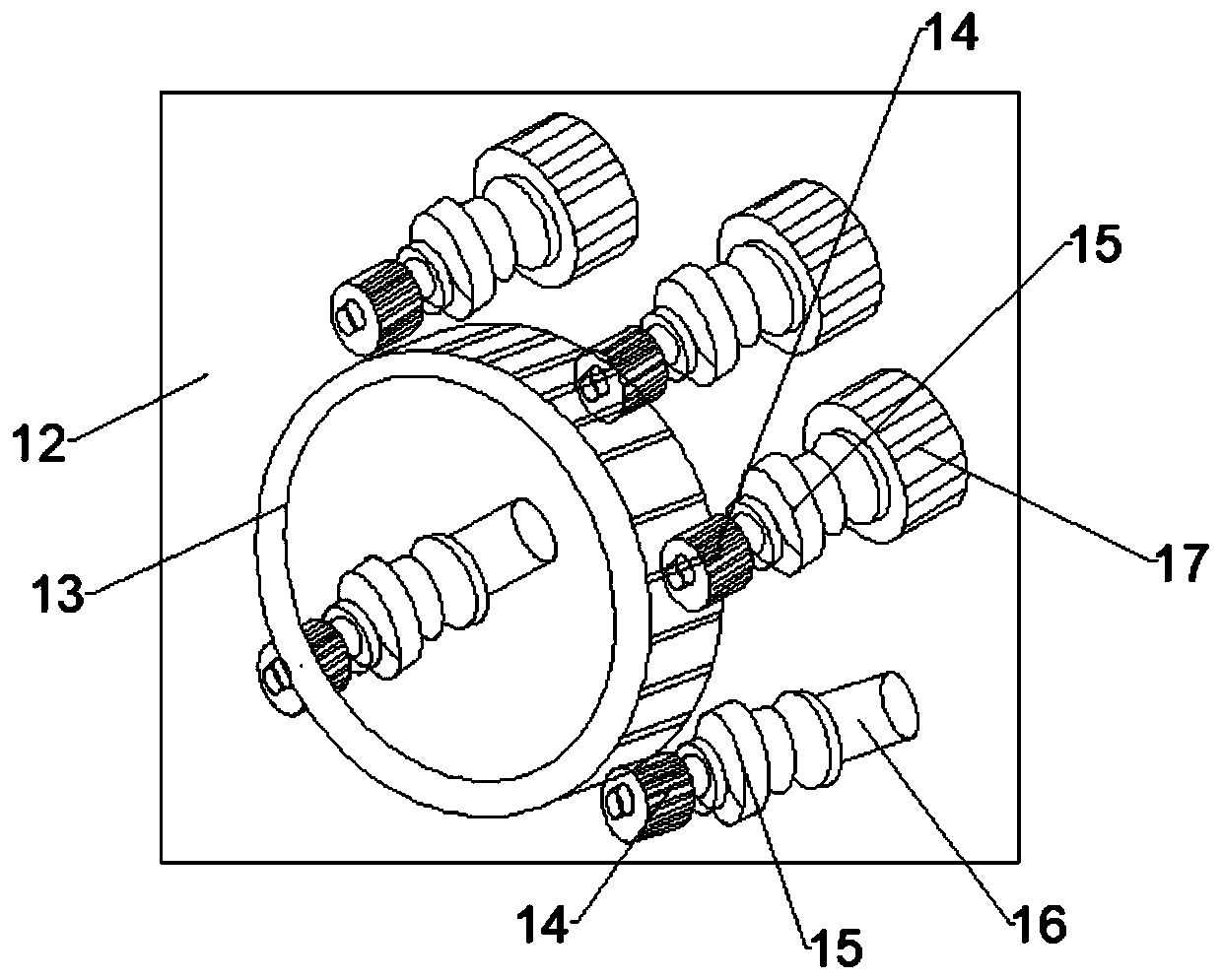 Plastic sheet winding device