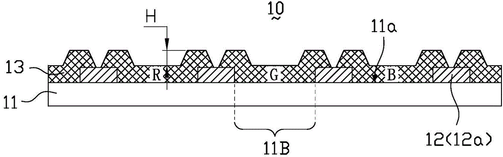 Color filter sheet, manufacturing method for color filter sheet and liquid crystal display device