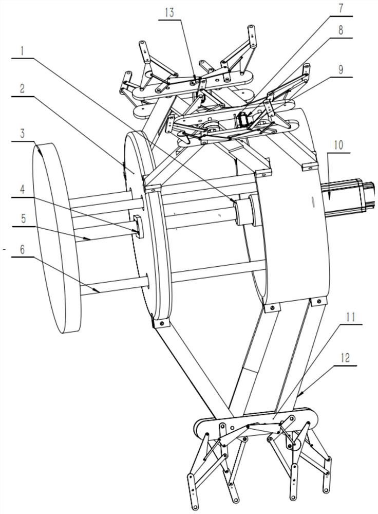 Multi-legged pipeline mobile robot device