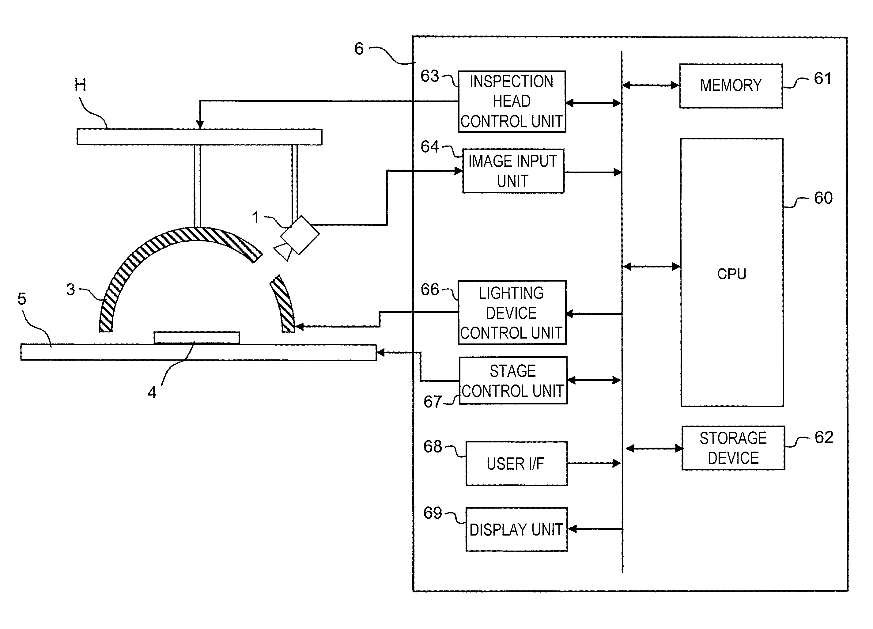 Apparatus and method for inspecting surface state