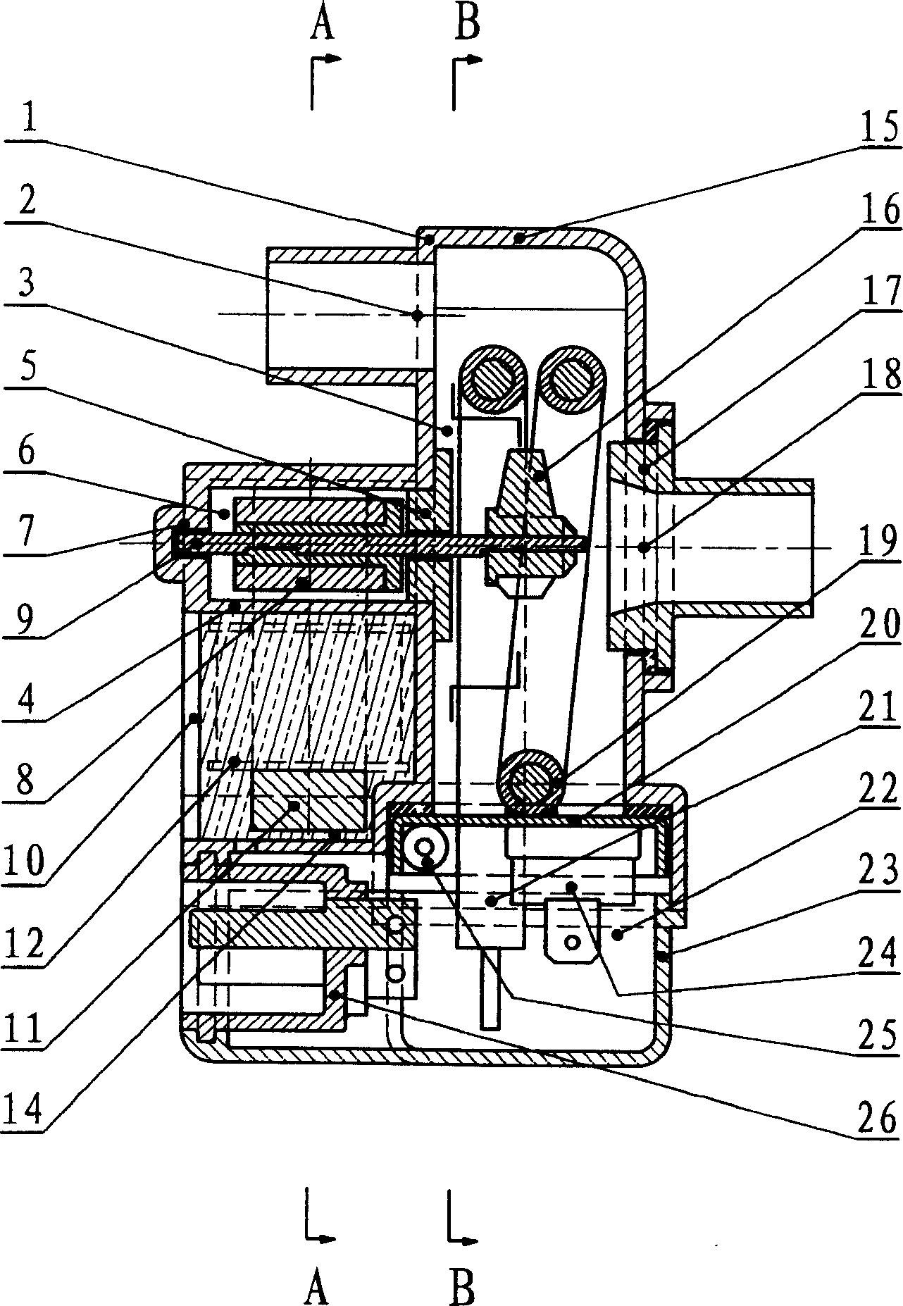 Circular preheater of permanent magnet rotary pump in single cavity, and assembly method