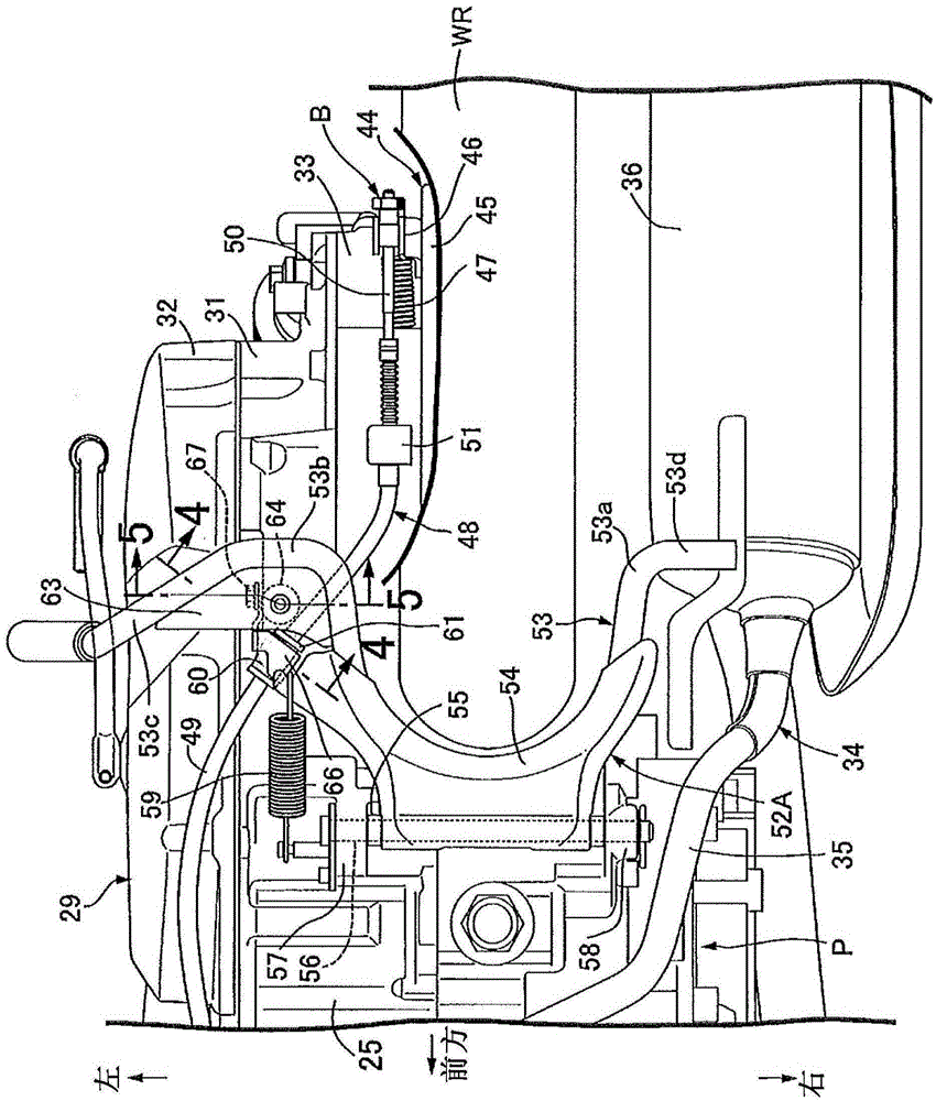 Brake cable support structure in saddle-riding vehicles