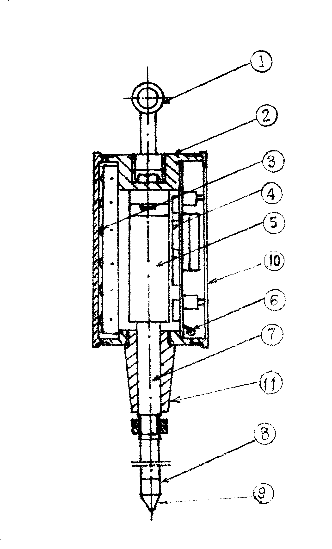 On-site detecting instrument for foundation bearing capacity and filling compactness