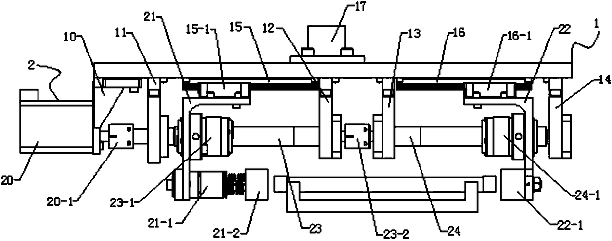 Long-rod-shaped workpiece clamping device