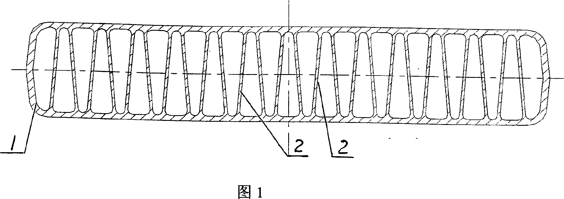 Cooling pipe for vehicle cooler and production technique thereof