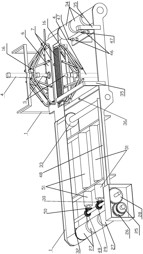 Cement bag opening and folding device of cement bag folding machine