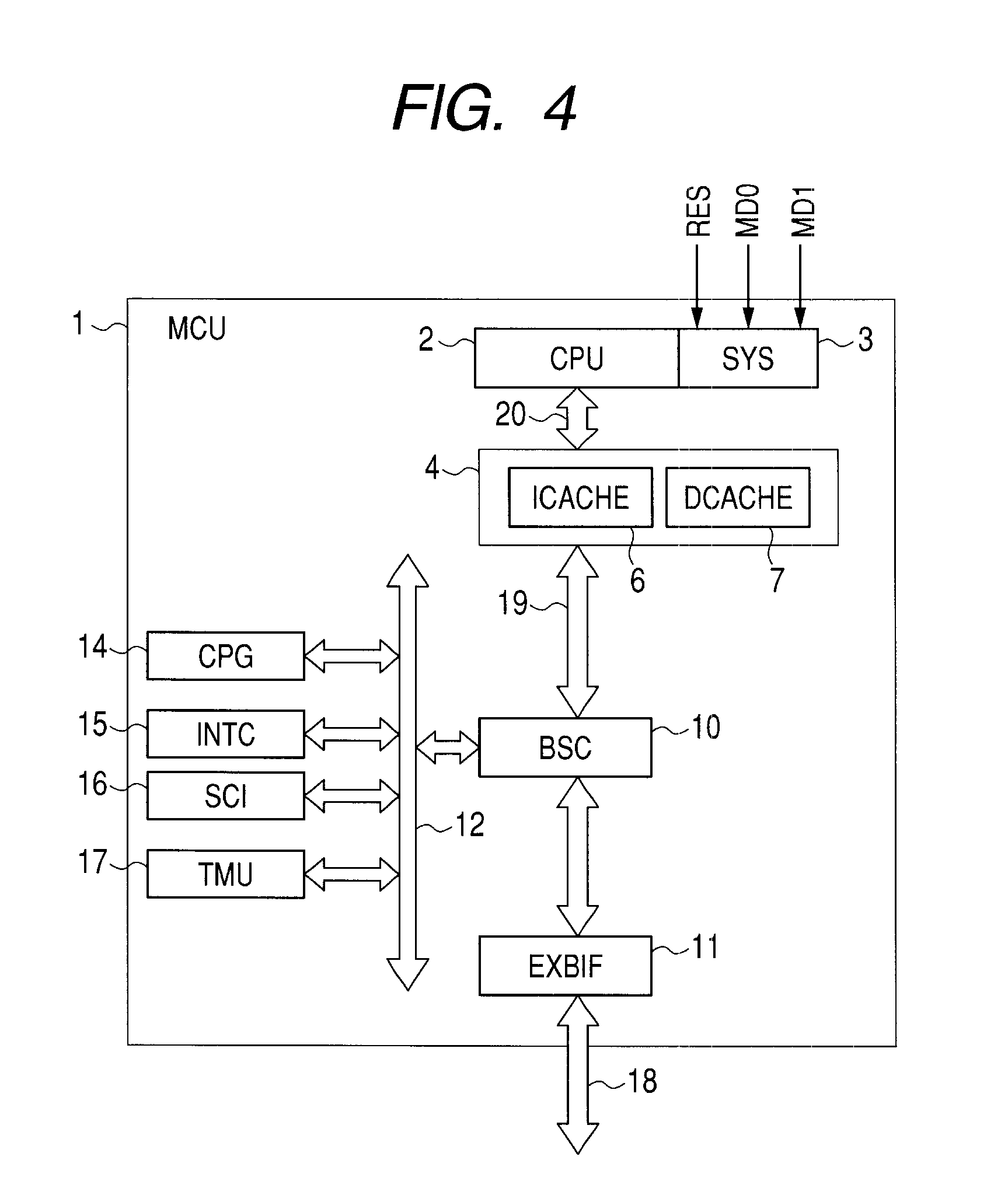 Data processing system to calculate indexes into a branch target address table based on a current operating mode