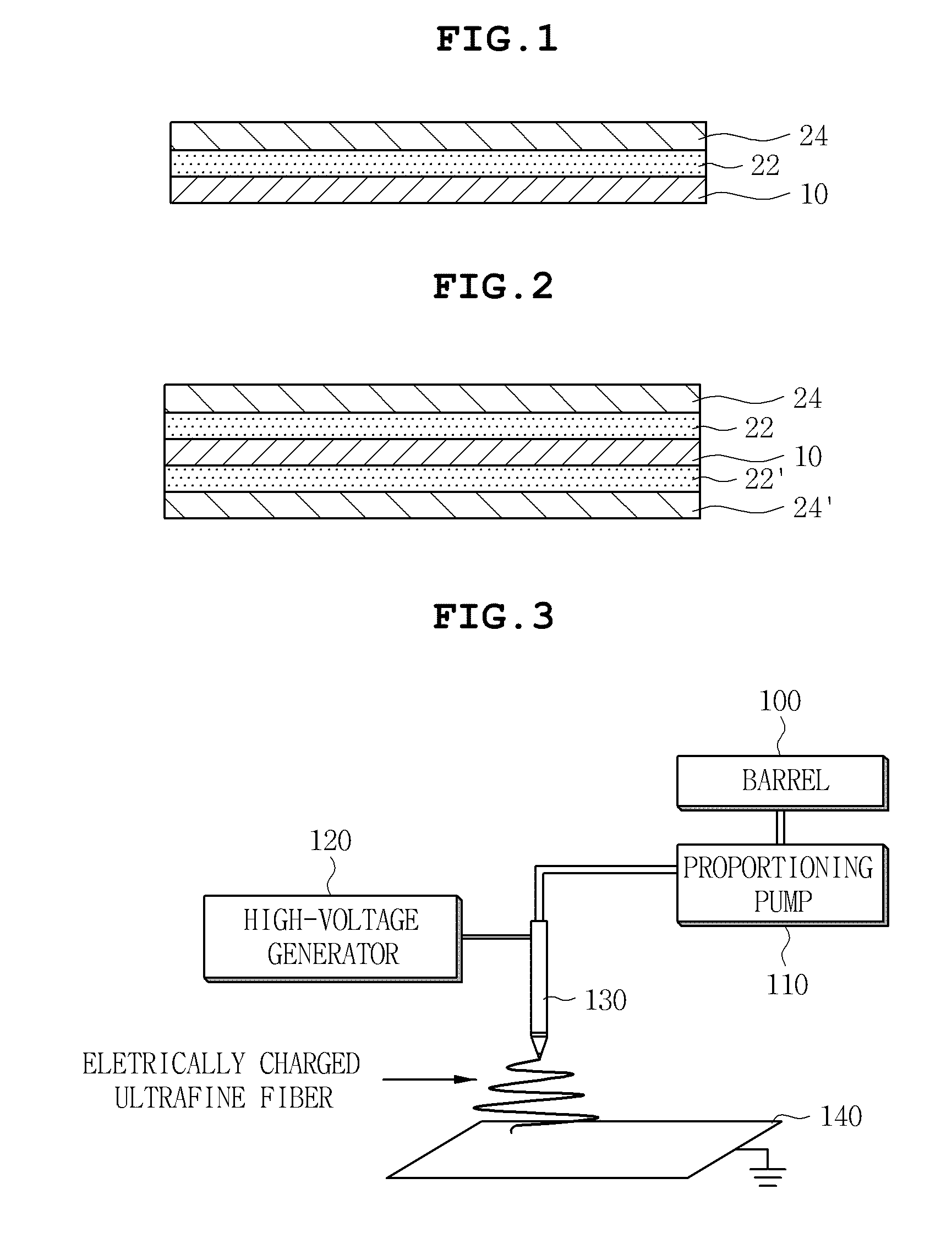 Fibrous separation membrane for secondary battery and manufacturing method thereof