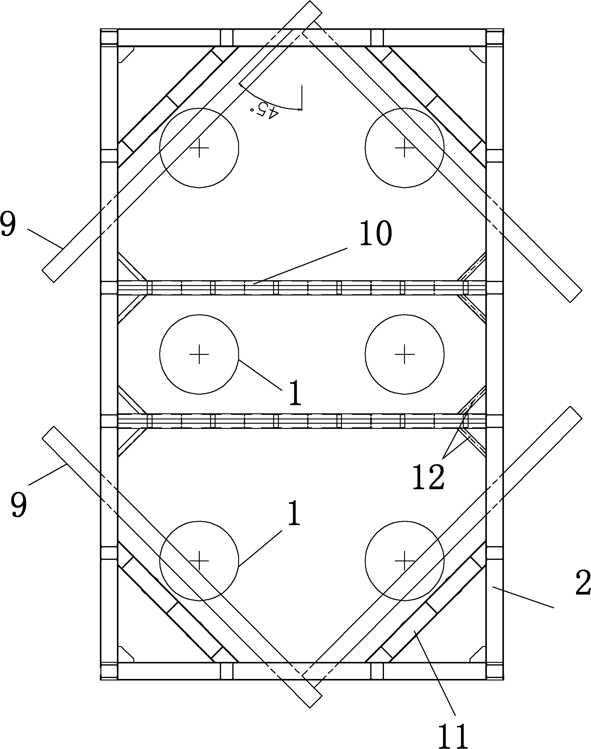 Steel sheet pile coefferdam structure and topdown construction method thereof