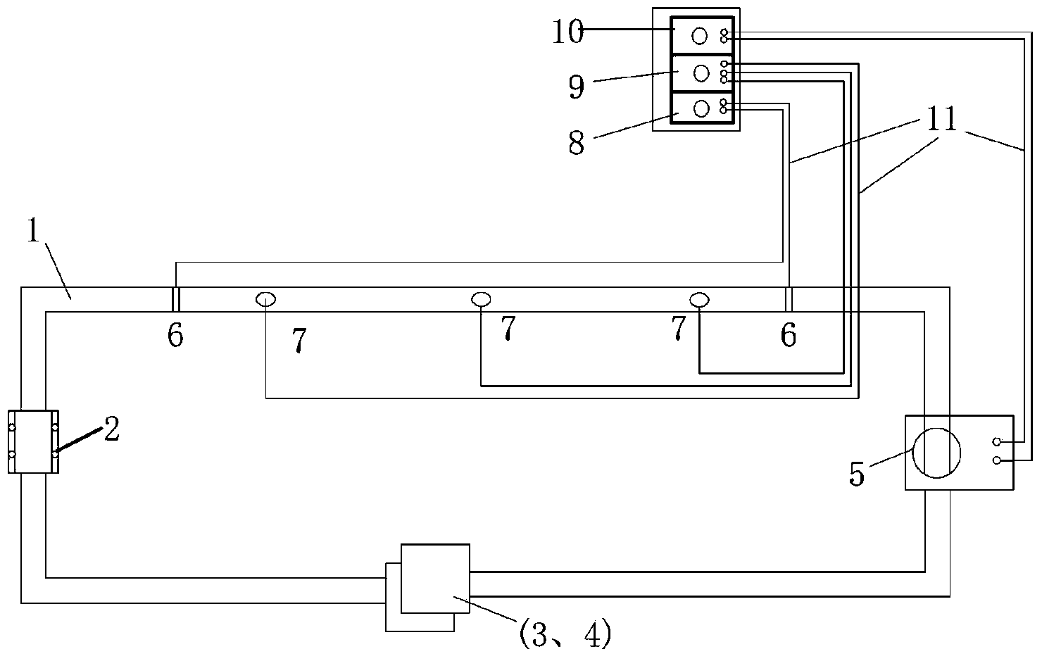 Measurement method for alternating-current resistance of cable conductor