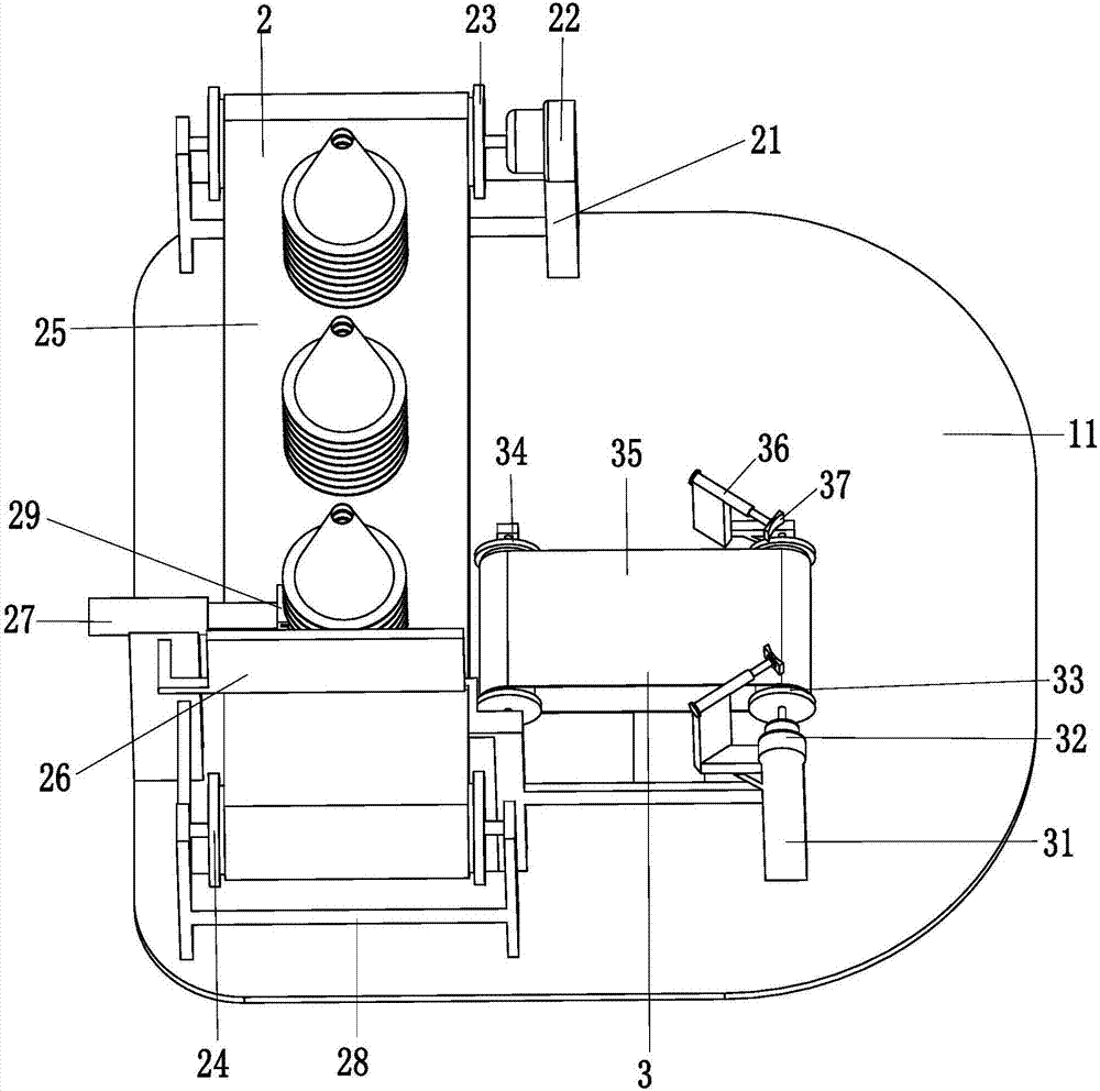 Special traffic cone automatic distributing equipment for temporary traffic flow separation