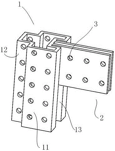Beam and side column connecting piece for prefabricated building