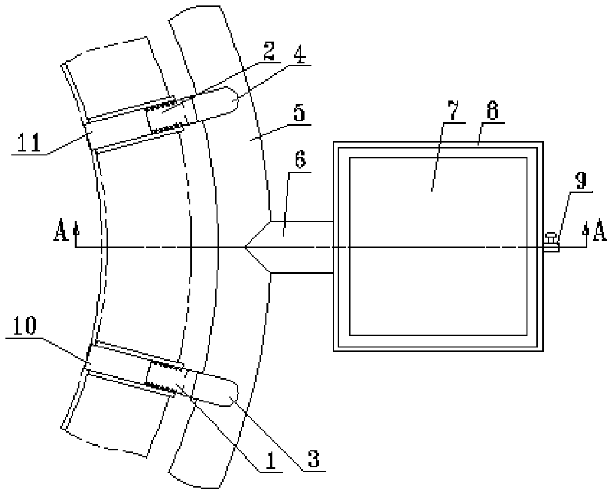 Voltage-sharing constant voltage carbon brush supporting device