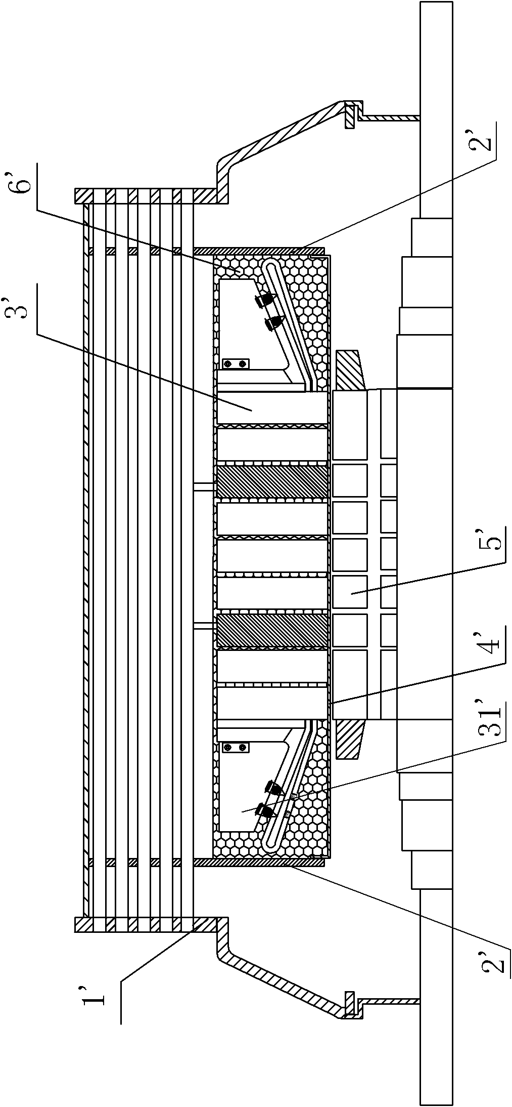 Sealing device and condensing unit of evaporative cooling asynchronous motor stator as well as manufacturing methods thereof