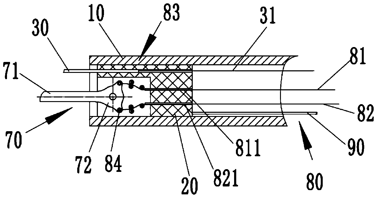 A tool for creating a wound surface at the edge of a patent foramen ovale