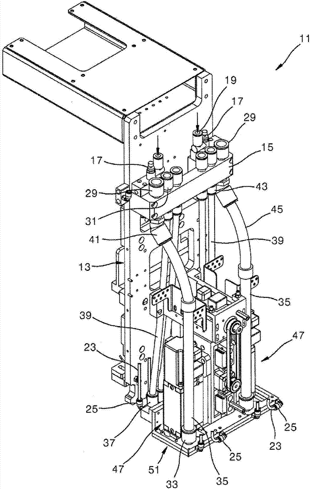 A particulate removal device for brittle board scribers