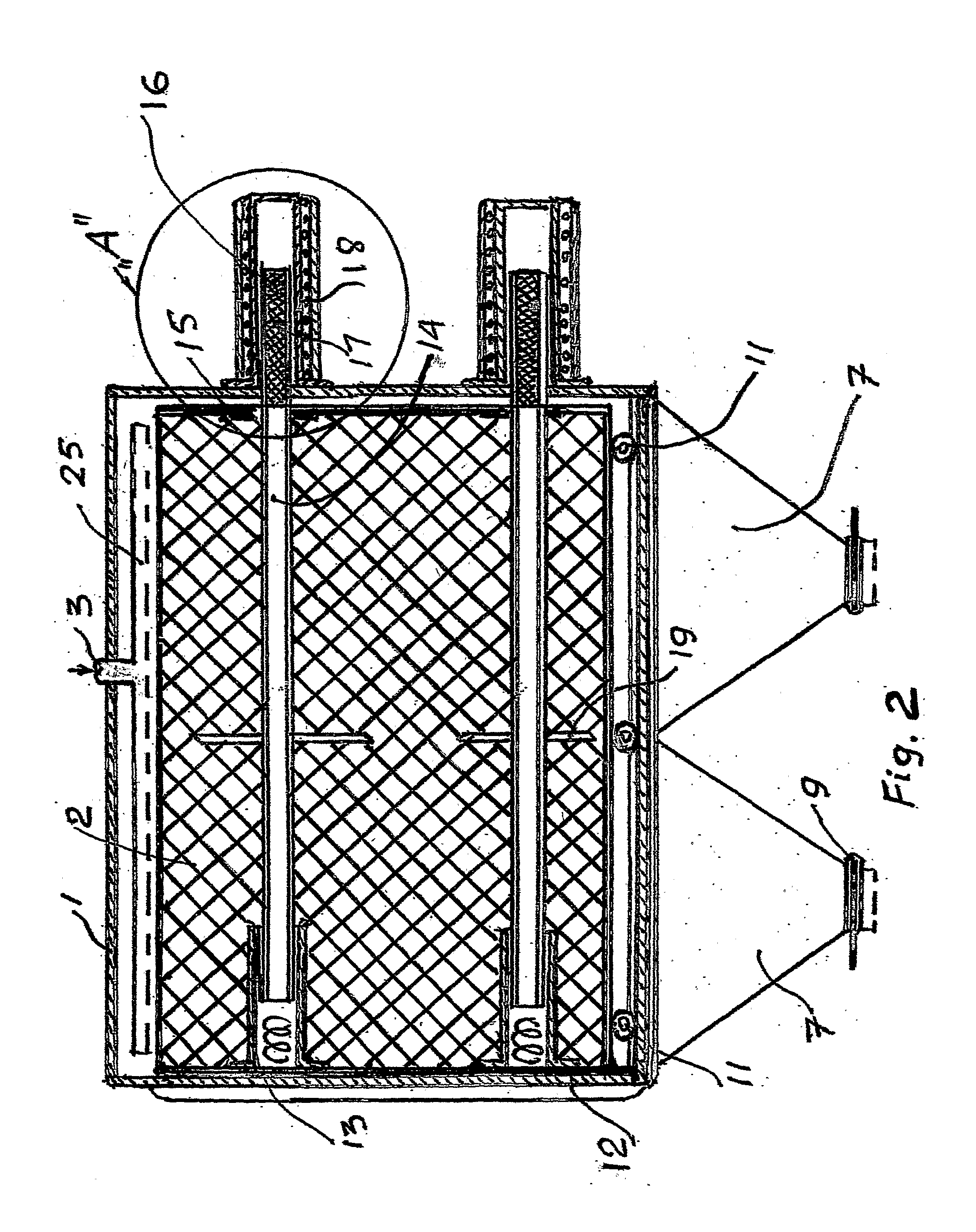 Method, process and device for polymeric waste processing