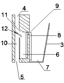 Split mounting type greening enclosing wall