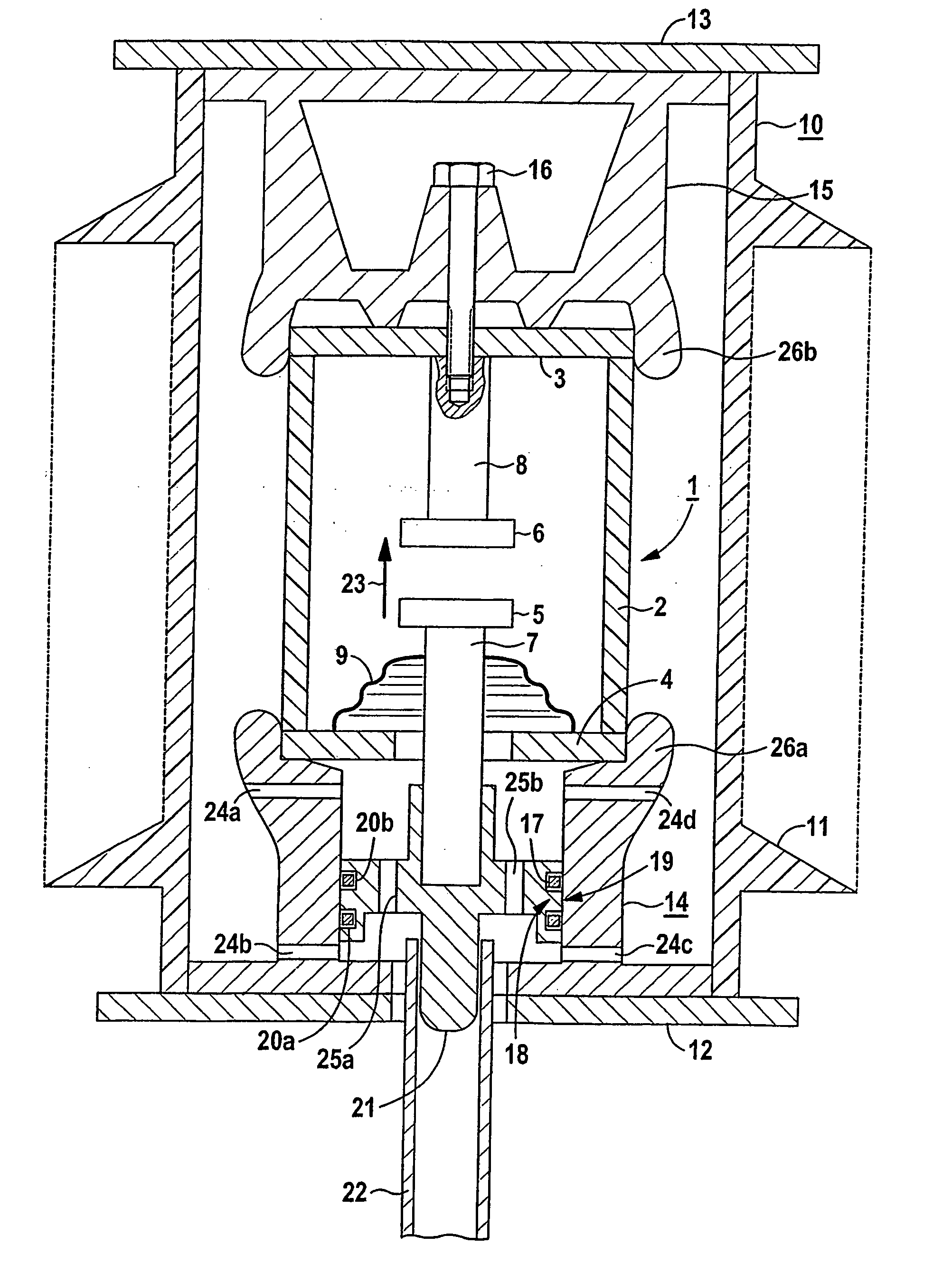 Vacuum interrupter with a switch contact piece