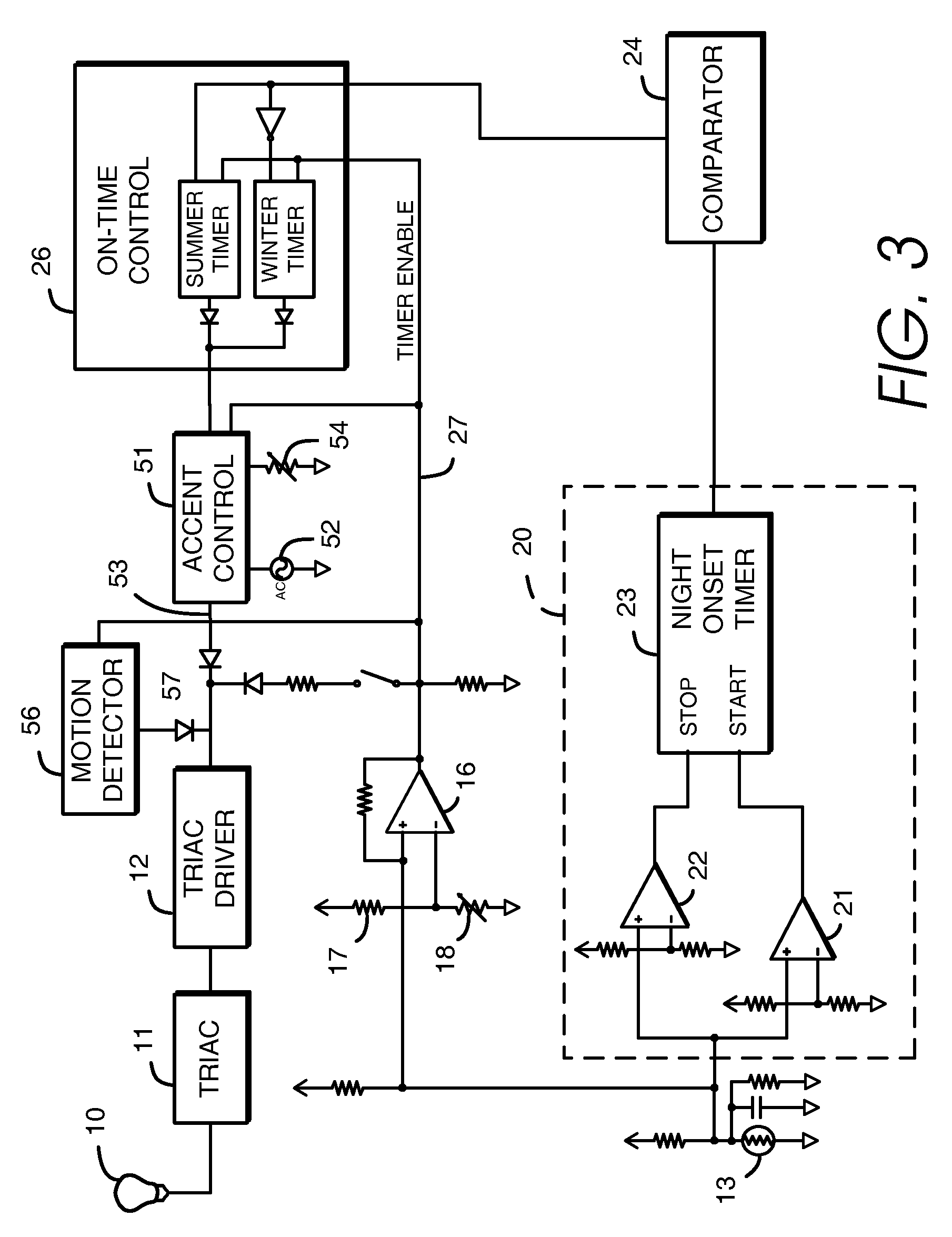 Lighting control with season detect