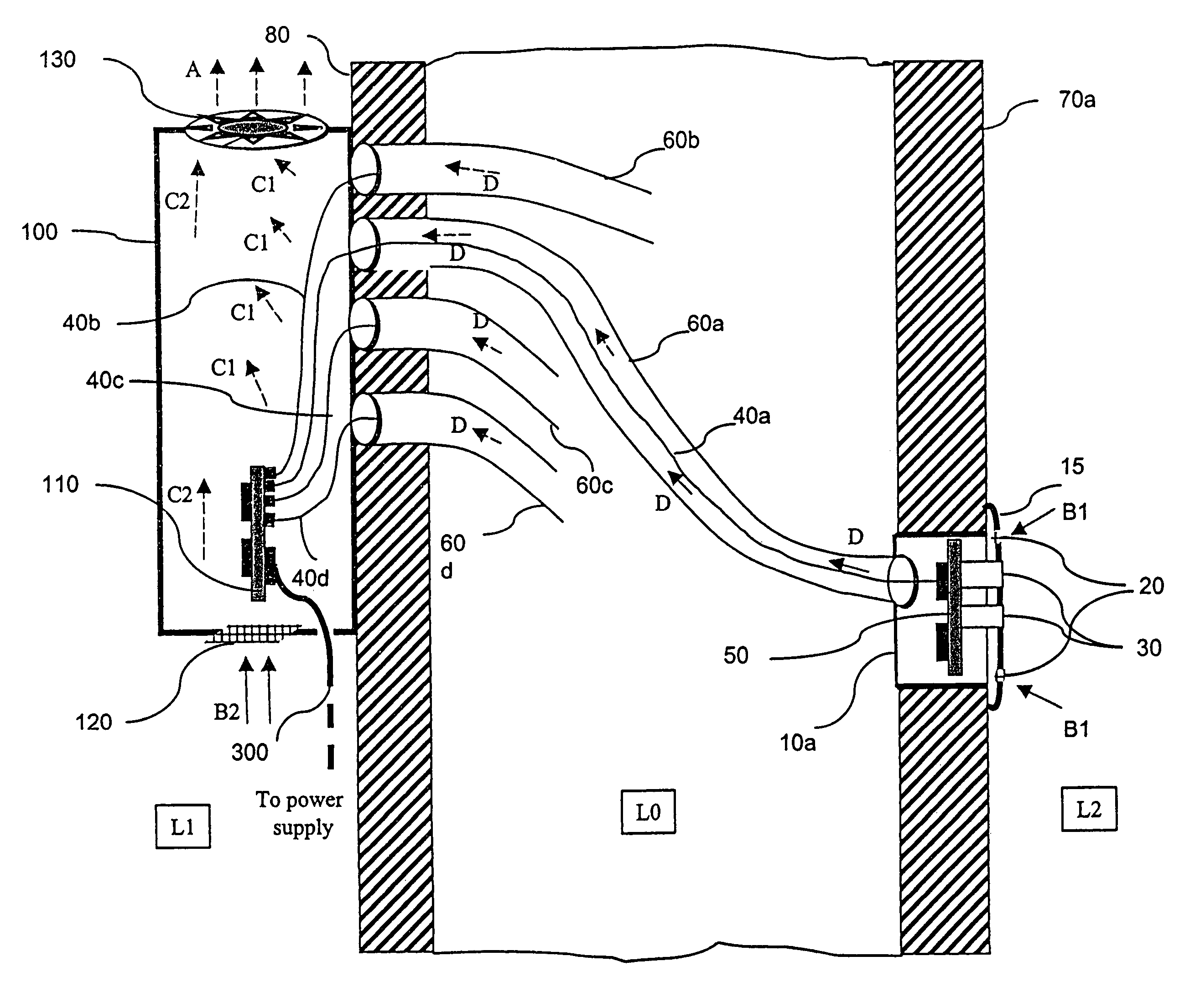 System and apparatus for heat dissipation in an electronic device