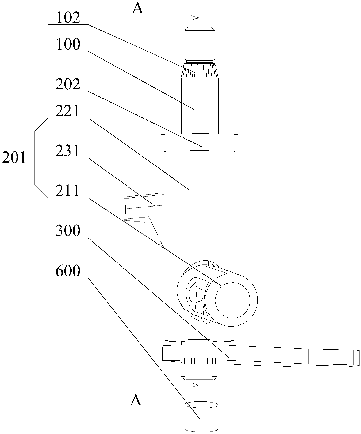 Wiper shaft assembly structure and automobile