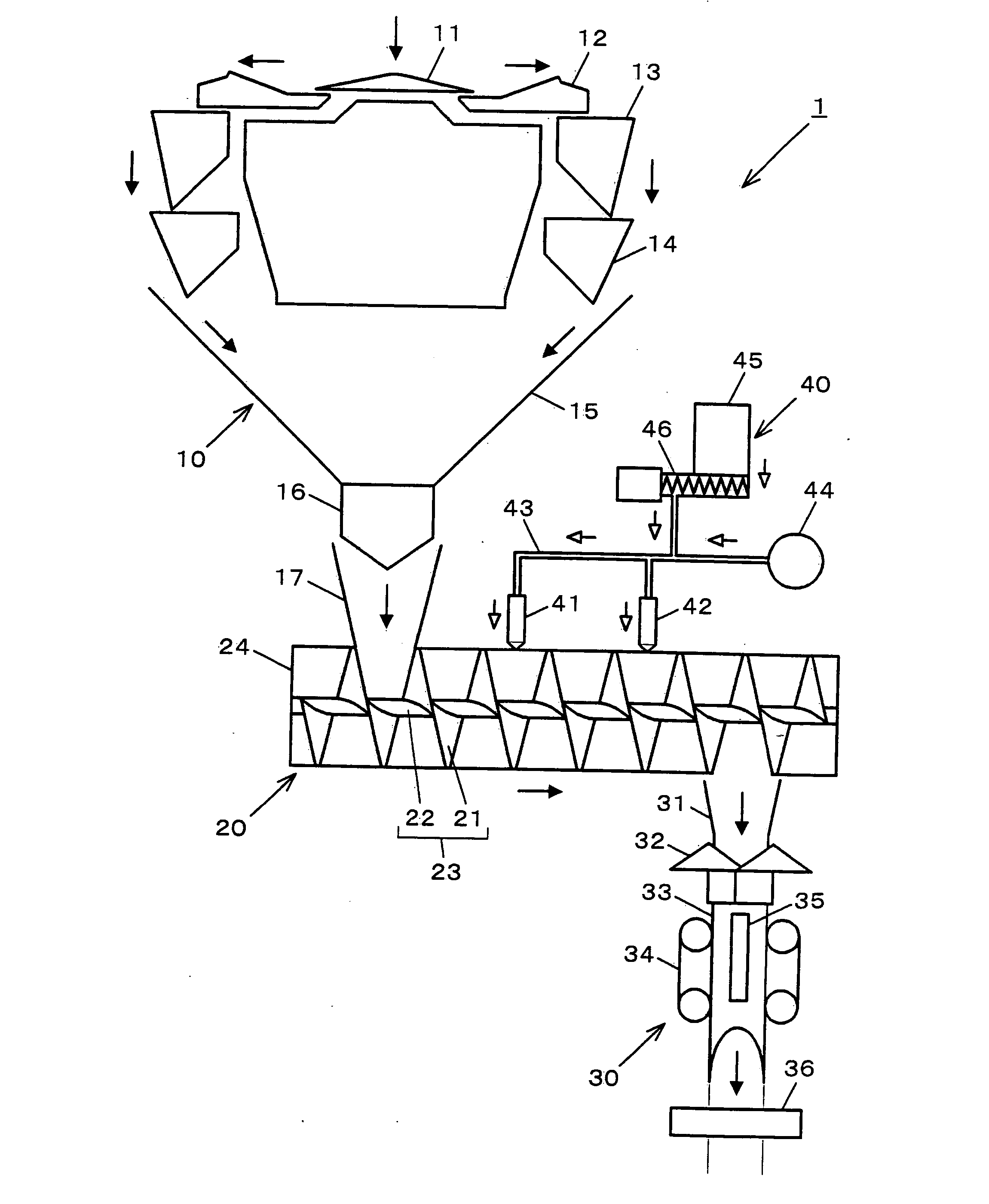 Seasoning device and commodity production system with the device