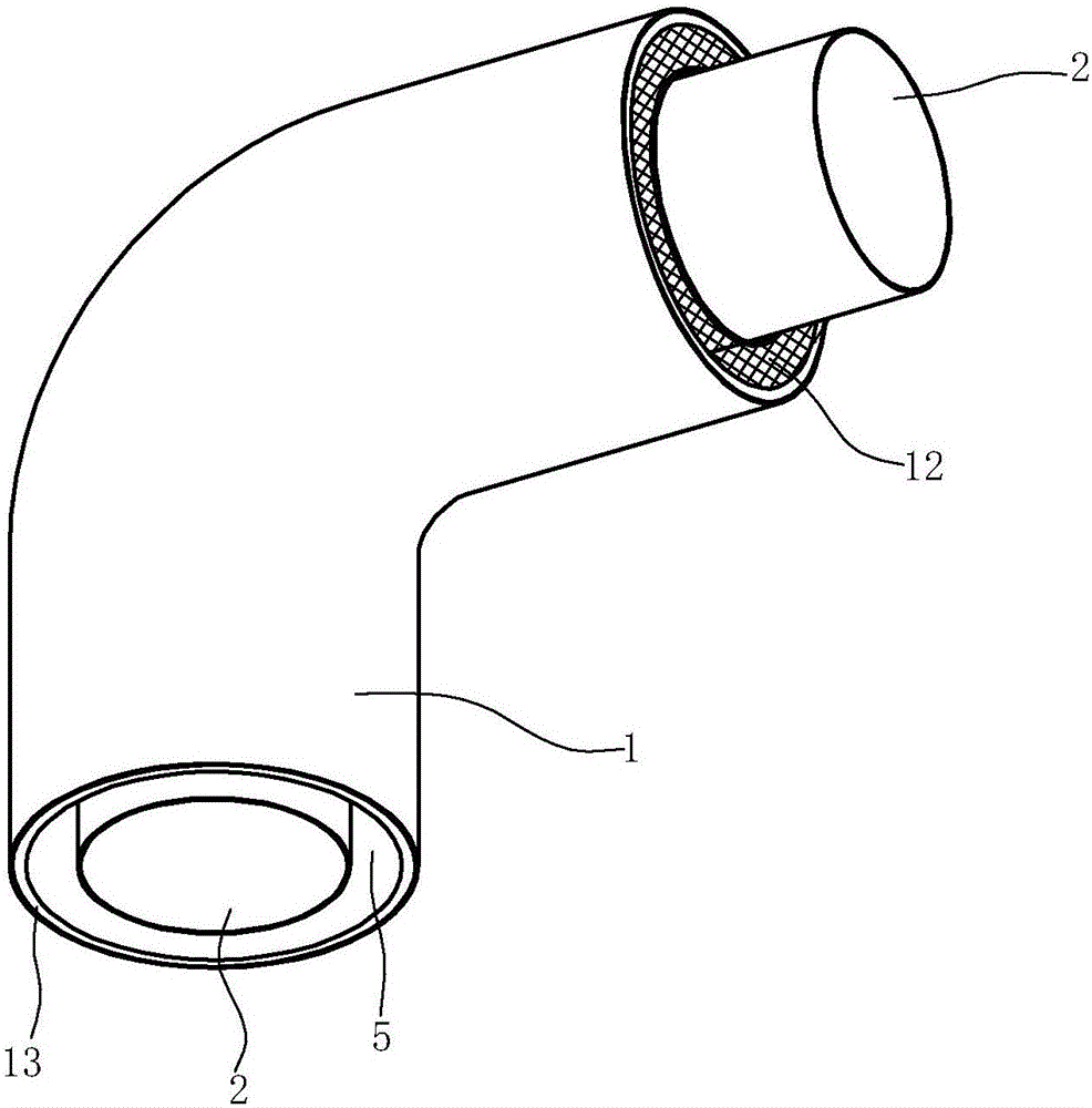 Air intake noise reduction structure for gas water heater