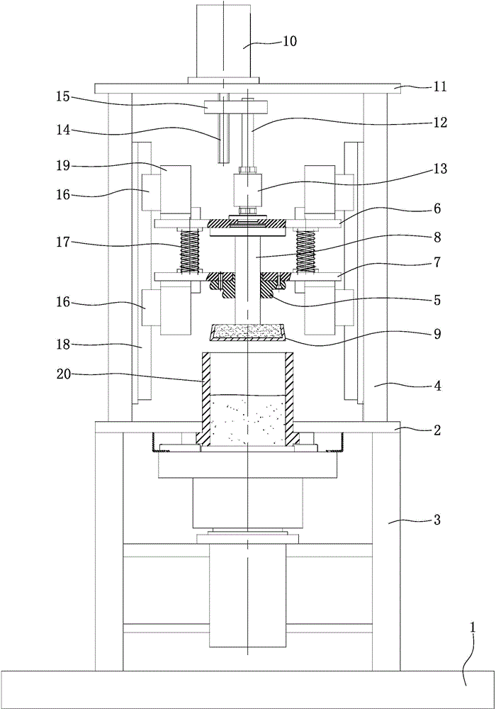 Electronically controlled high-load material pressing machine