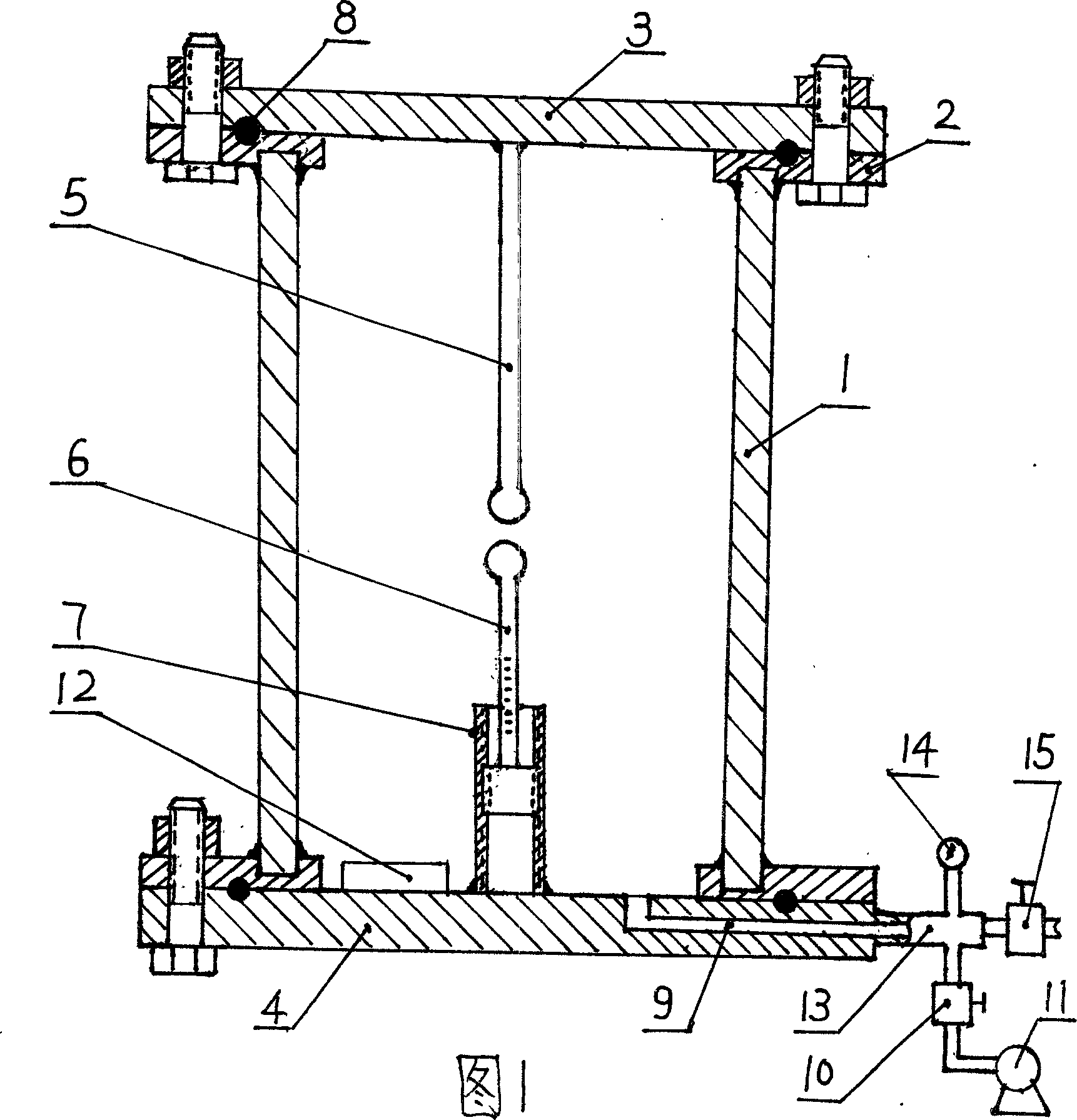 Insulation gas voltage endurance testing method and testing device
