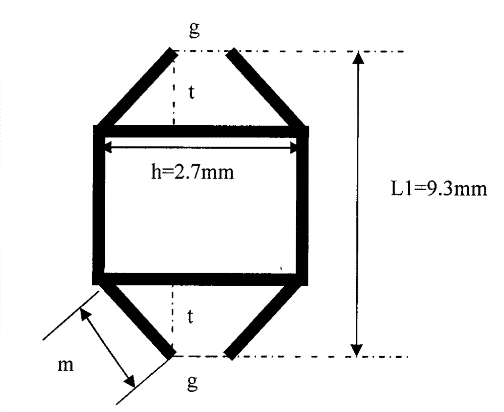 Rectangular microstrip patch antenna loaded with left-handed material layer