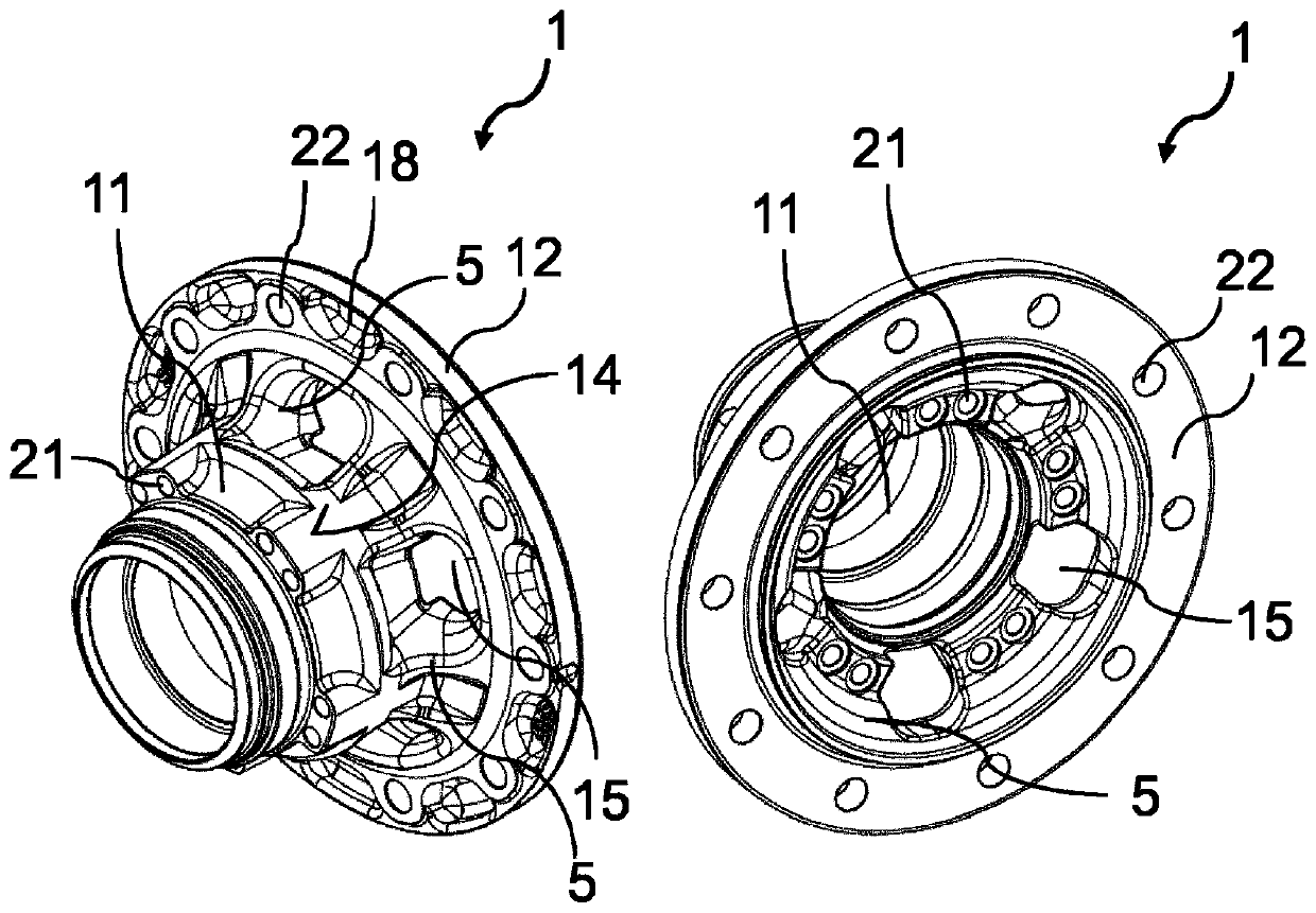 Wheel hub, system consisting of a brake disc and a wheel hub, and method for mounting a brake disc on a wheel hub