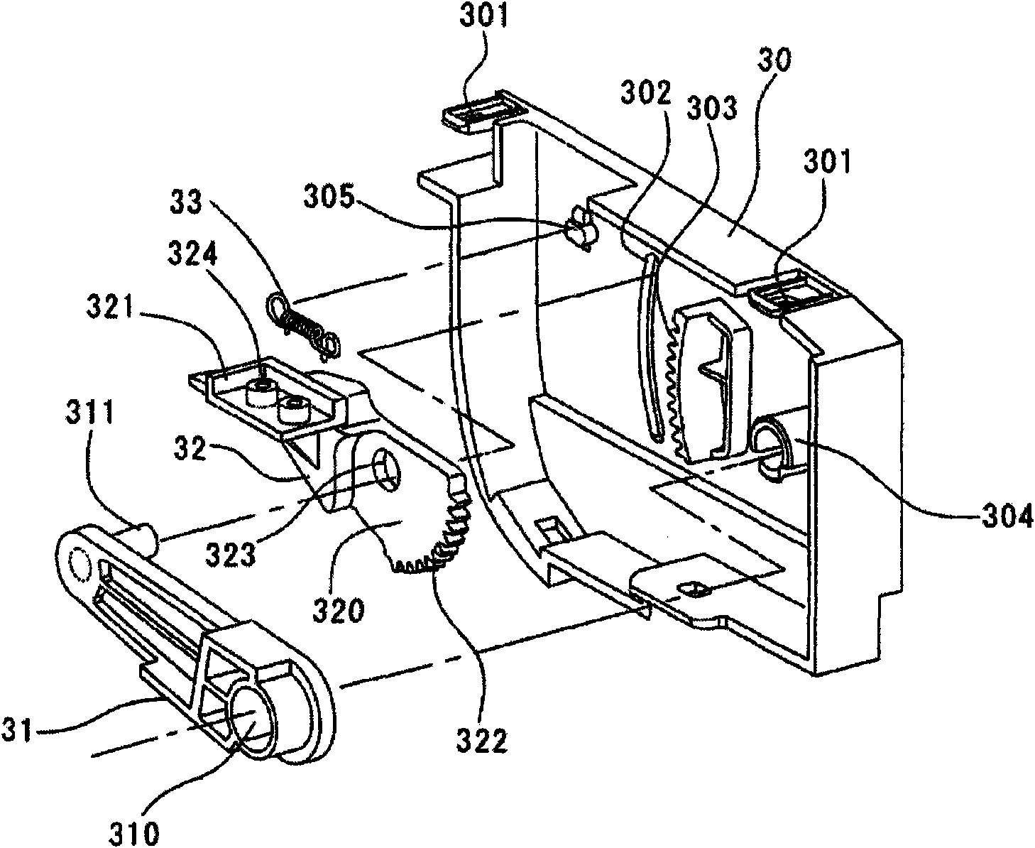 Accommodation device for vehicle use