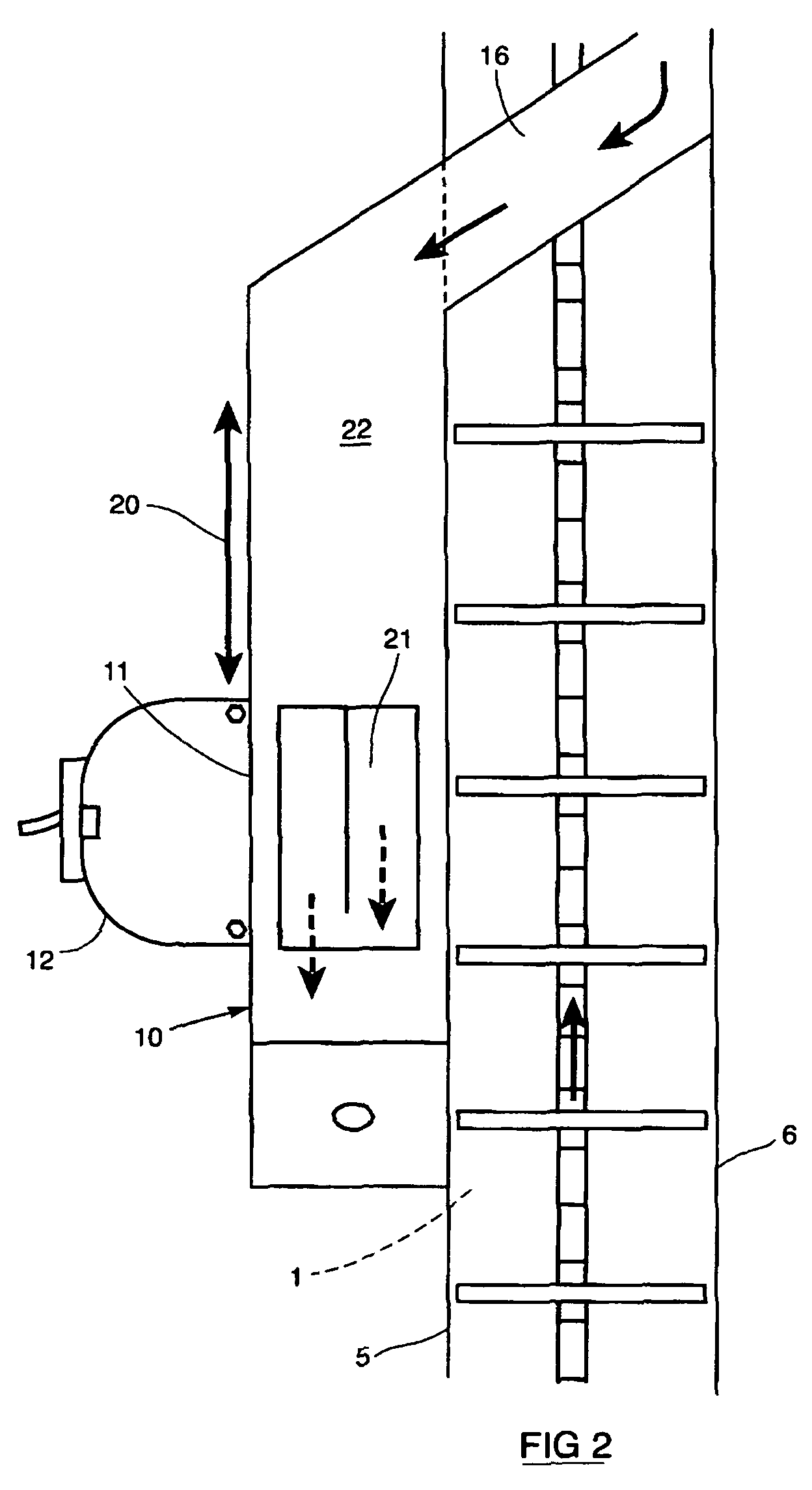 Apparatus for analysing composition of crops in a crop elevator