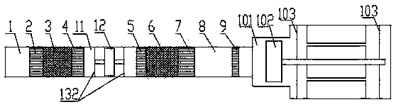 A cascaded thermoacoustic power generation device