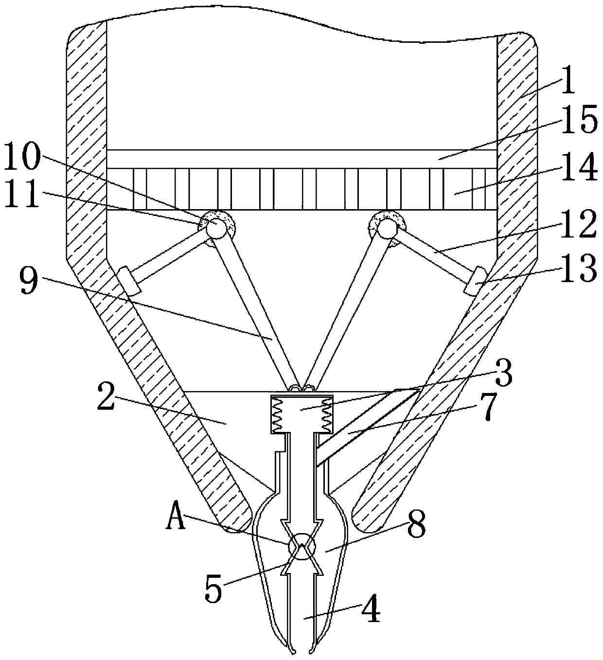 Recyclable correction fluid pin head device